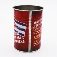 Round water-proof welded tin drink box