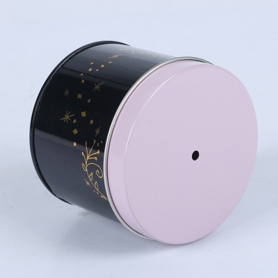 Customers Designs OEM Color Metal Favors Boxes Can With Hole Tin Candy Containers